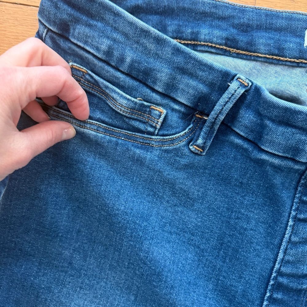 Good American Pull On Power Stretch Straight Leg Jeans Women 5 Plus Size 2X - Picture 8 of 14